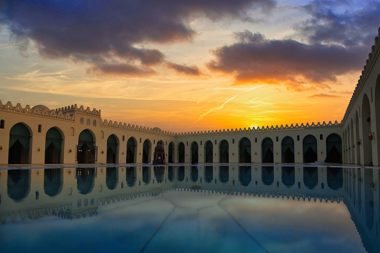 architect, engineer, architecture, history, egypt, sunset, landscape, sky, twilight, dusk, nature, horizon, clouds, sunlight, orange