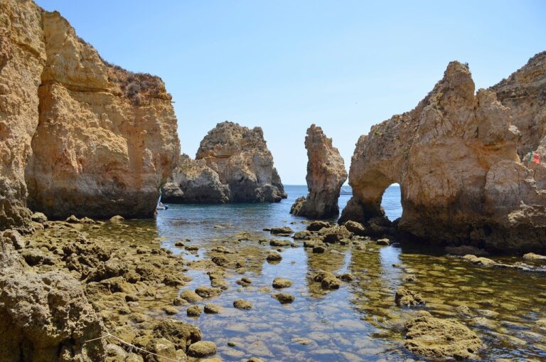 ponta da piedade, rocks, beautiful wallpaper
