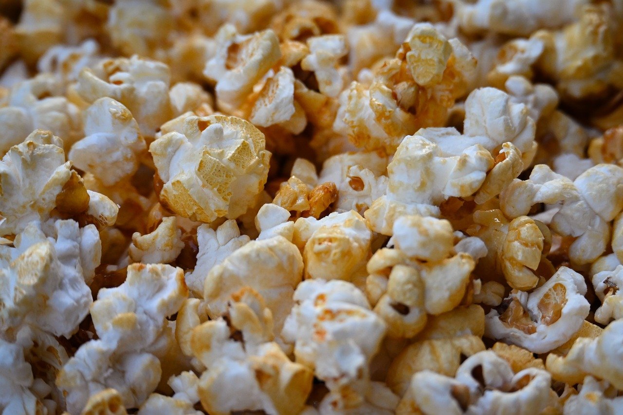 popcorn, corn, food, snack, tasty, meal, nourishment, yummy